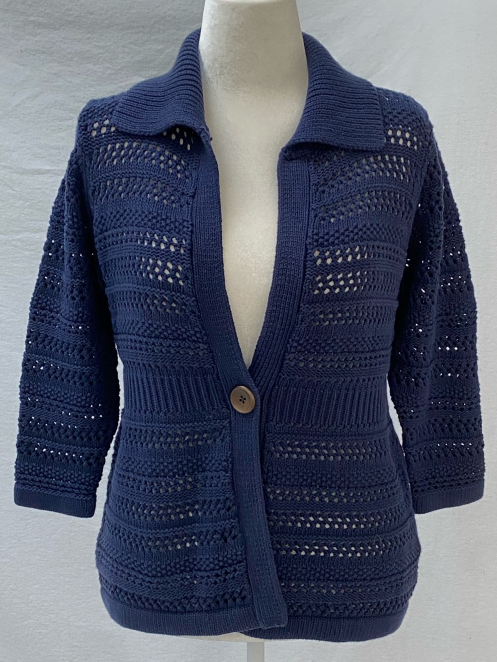 Boden Open Weave Cotton Cardigan